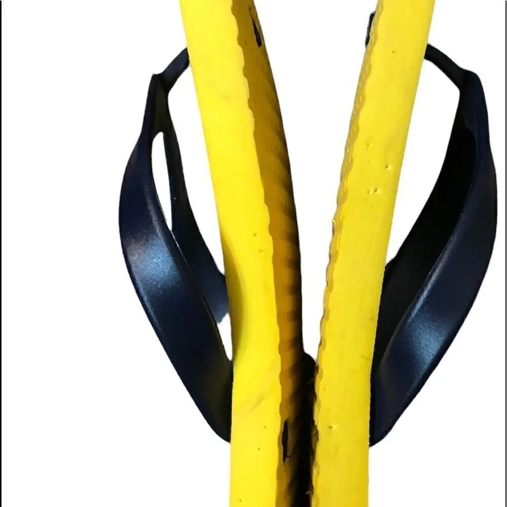 Corona yellow and blue foam flip flops
